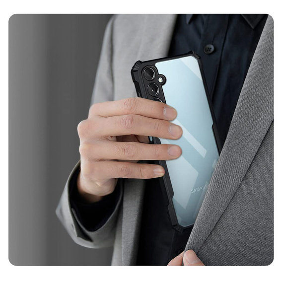 Pouzdro pro Samsung Galaxy A36, AntiDrop Hybrid, černé + tvrzené sklo 9H