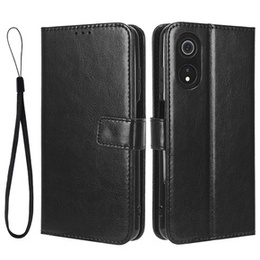 Klopové pouzdro pro Cubot P60, Crazy Horse Wallet, černé
