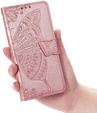 Klopové pouzdro pro Realme Note 70T 4G, Butterfly, růžové rose gold