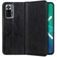 Pouzdro pro Xiaomi Redmi Note 10 Pro, Wallet Litchi Leather, černé