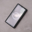 Magnetické pouzdro Dual Glass MagSafe pro Samsung Galaxy S22 Ultra, zelené