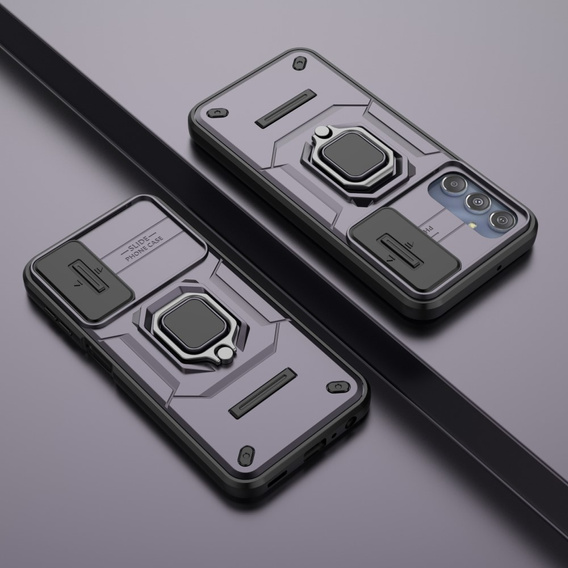 Pouzdro pro Samsung Galaxy M34, KickStand Camera Lens, fialové