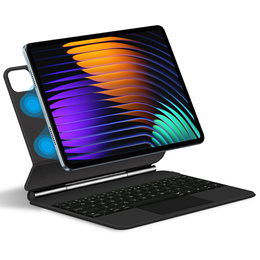 Obal s klávesnicí pro Xiaomi Pad 7 / 7 Pro, magnetická klávesnice Touchpad, černý