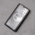 Magnetické pouzdro Dual Glass MagSafe pro Samsung Galaxy S22 Ultra, stříbrné