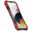 Pouzdro pro iPhone 13, R-JUST AMIRA, pancéřované, červené