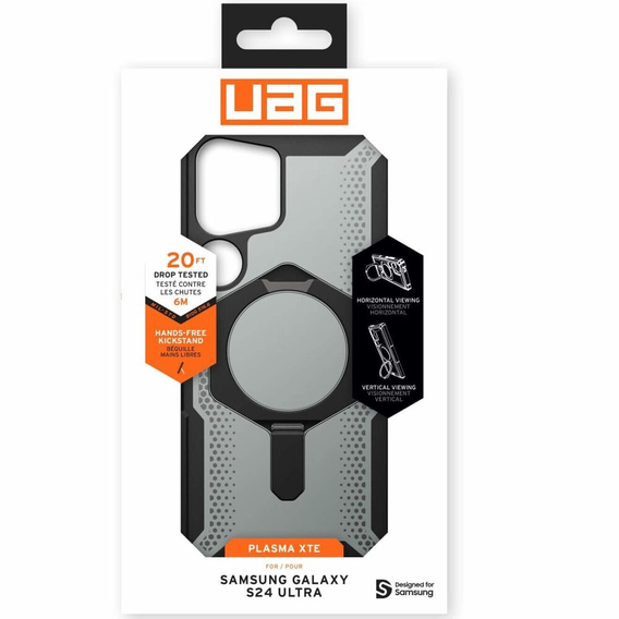 Pouzdro Urban Armor Gear pro Galaxy S24 Ultra, Plasma XTE Kickstand, černé