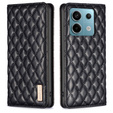 Klopové pouzdro pro Xiaomi Redmi Note 13 Pro 4G / Xiaomi Redmi Note 14S / Xiaomi Poco M6 Pro 4G, Wallet, BINFEN COLOR, černé