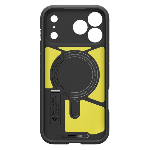 Spigen pouzdro pro iPhone 17 Pro, Tough Armor T MagSafe, černé