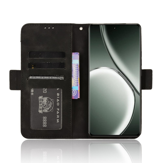 Klopové pouzdro pro Realme GT 6 / 6T, Card Slot, černé