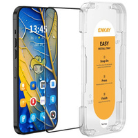 ENKAY Tvrzené sklo pro Xiaomi Redmi Note 13 5G / 4G, černé