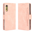 Klopové pouzdro pro LG Velvet, Card Slot, růžové