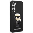 Pouzdro Karl Lagerfeld pro Samsung Galaxy S23, Silicone Ikonik, černé