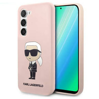 Pouzdro Karl Lagerfeld pro Samsung Galaxy S23+ Plus, Silicone Ikonik, růžové