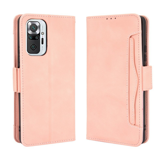 Klopové pouzdro pro Xiaomi Redmi Note 10 Pro, Card Slot, růžové