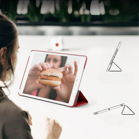 Pouzdro pro iPad 7/8/9 10.2 2019/2020/2021, Smartcase, červené