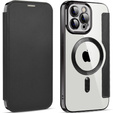 Klopové pouzdro pro iPhone 12 Pro Max, RFID Wallet MagSafe CamShield, černé