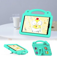 Dětské pouzdro pro iPad mini 7.9" 2019/2015/2014/2013/2012 (5/4/3/2/1 gen.), Cute Patterns, se stojánkem, zelené