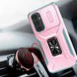Pancéřové pouzdro pro Samsung Galaxy A54 5G, pancéřový kroužek Slide Ring, růžové