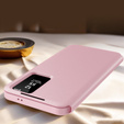 Flipové pouzdro pro Samsung Galaxy S24 Ultra, Smart View Wallet, růžové