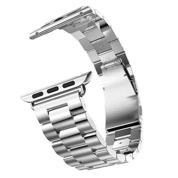 Bransoleta Stainless Segments do Apple Watch 1/2/3/4/5/6/7/8/SE/ULTRA 42/44/45/49MM, Silver