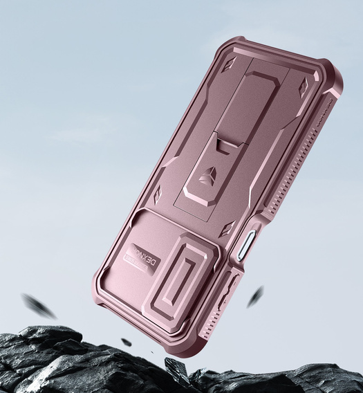 Pancéřové pouzdro pro Samsung Galaxy A16, Dexnor Full Body (Two Frames), růžové