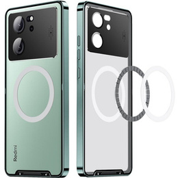 Ochranné pouzdro na fotoaparát pro Xiaomi 13T / 13T Pro, CamShield MagSafe, transparentní / zelené