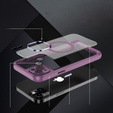 Pouzdro pro iPhone 15, ERBORD Impact Guard, MagSafe, fialové