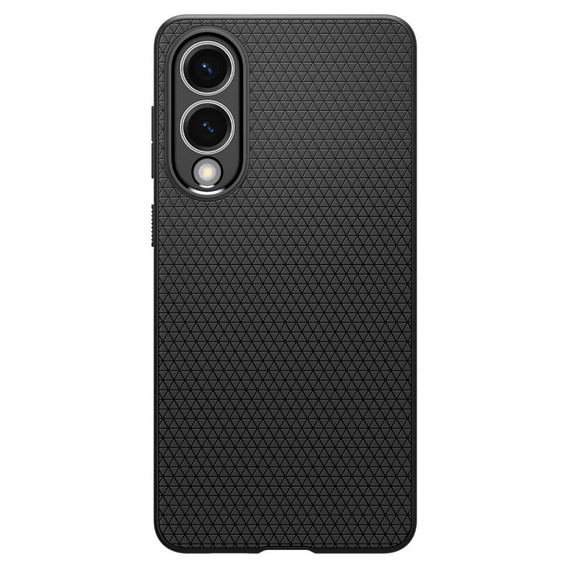 Pouzdro Spigen pro Samsung Galaxy S25 Edge, Liquid Air, černé + 9H tvrzené sklo
