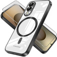 Pouzdro pro Samsung Galaxy S25 Edge, Electro MagSafe, černé + sklo na displej