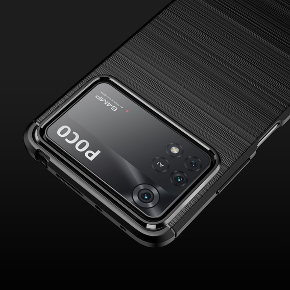 Pouzdro pro Xiaomi Poco X4 Pro 5G, Carbon, černé