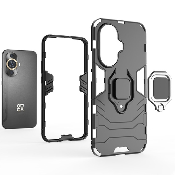 Pouzdro pro Huawei Nova 11 Pro, Kickstand Ring, černé