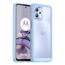 Pouzdro pro Motorola Moto G13 / G23, Fusion Hybrid, transparentní / modré