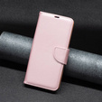 Klopové pouzdro pro Samsung Galaxy A54 5G, Wallet Litchi Magnet, růžové rose gold
