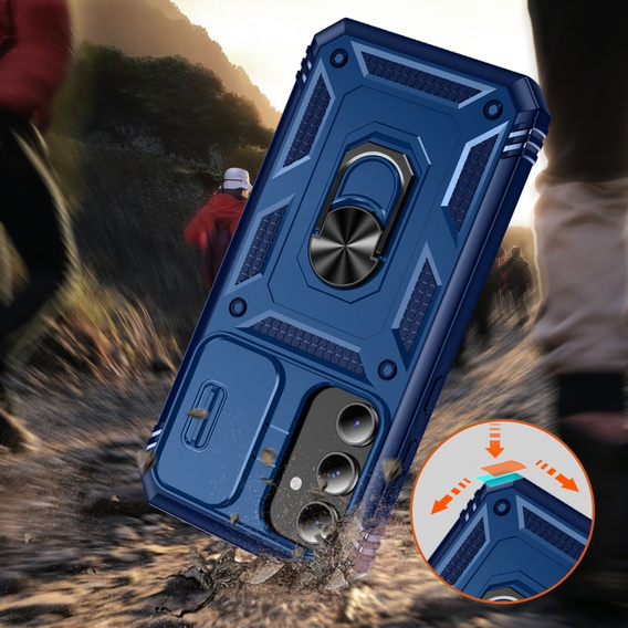 Pouzdro pro Samsung Galaxy S23 FE, CamShield Slide, modré