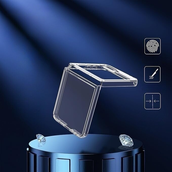 Pouzdro pro Samsung Galaxy Z Flip7 FE / Z Flip6, Fusion Hybrid, průhledné