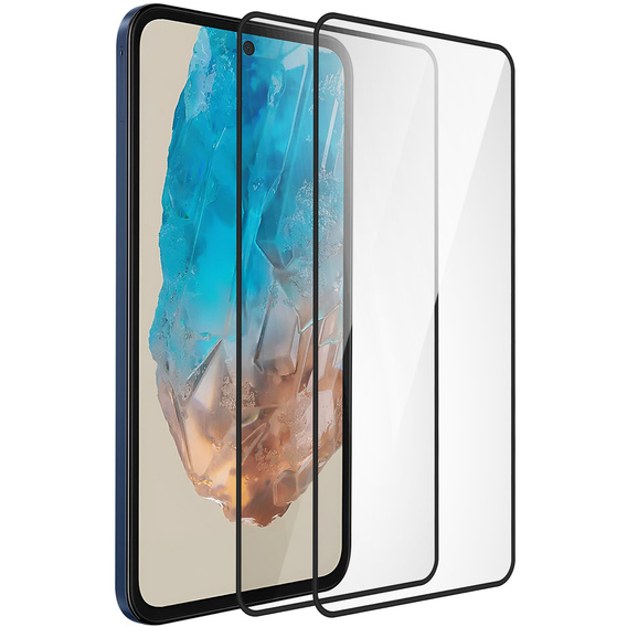 2x tvrzené sklo ERBORD 3D pro Samsung Galaxy M35 pro celý displej