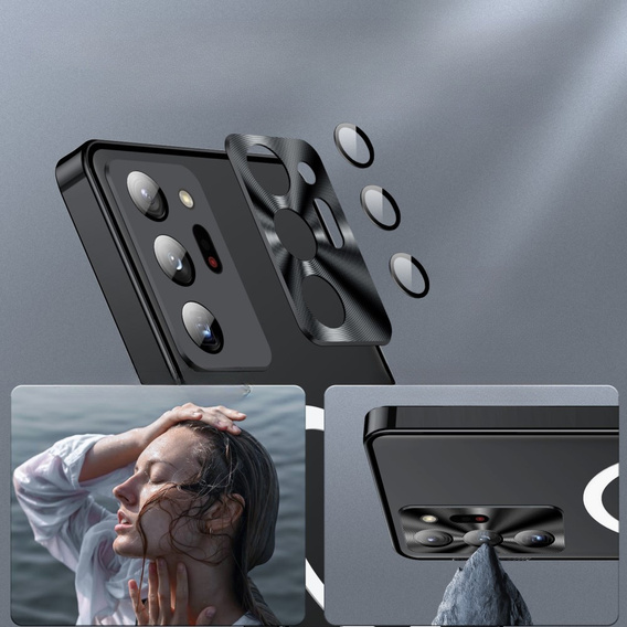 Ochranné pouzdro na fotoaparát pro Samsung Galaxy Note 20 Ultra, CamShield MagSafe, transparentní / černé
