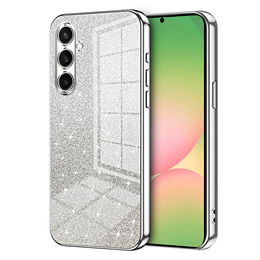 Pouzdro Glitter Case CamShield pro Samsung Galaxy A57 5G, stříbrné