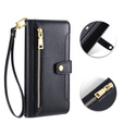 Klopové pouzdro pro Xiaomi Redmi Note 13 Pro 5G, Wallet Zipper Pocket, černé