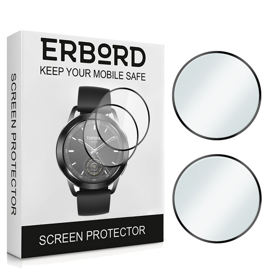 2x hybridní sklo ERBORD pro Xiaomi Watch S3