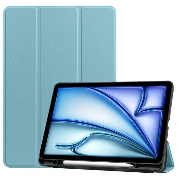 Pouzdro pro iPad Air 13" 2025/2024 (7/6 gen.), Smartcase s prostorem pro stylus, modré