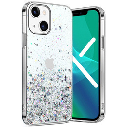 Pouzdro pro iPhone 13 Mini, Glittery, modré