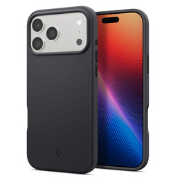 Spigen pouzdro pro iPhone 17 Pro, Silicone Fit MagSafe, černé