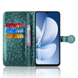 Flipové pouzdro pro Realme Note 70T 4G, Wallet Rhombus, zelené