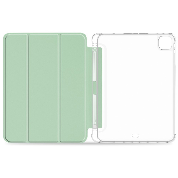Pouzdro pro iPad Pro 11 2022 / 2021 / 2020, Smartcase Hybrid, se slotem na stylus, světle zelené