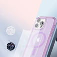 Pouzdro pro iPhone 16 Pro, Shockproof Hybrid, s fólií na displej, pro MagSafe, fialové