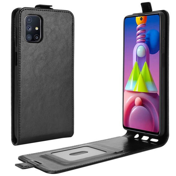 Klopové pouzdro pro Samsung Galaxy M51, Flip, černé
