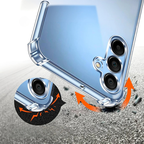 Pouzdro pro Samsung Galaxy A16, Dropproof, průhledné