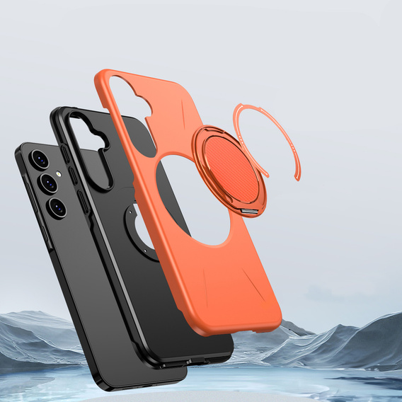 Pouzdro s podstavcem MagSafe pro Samsung Galaxy A57 5G, oranžové