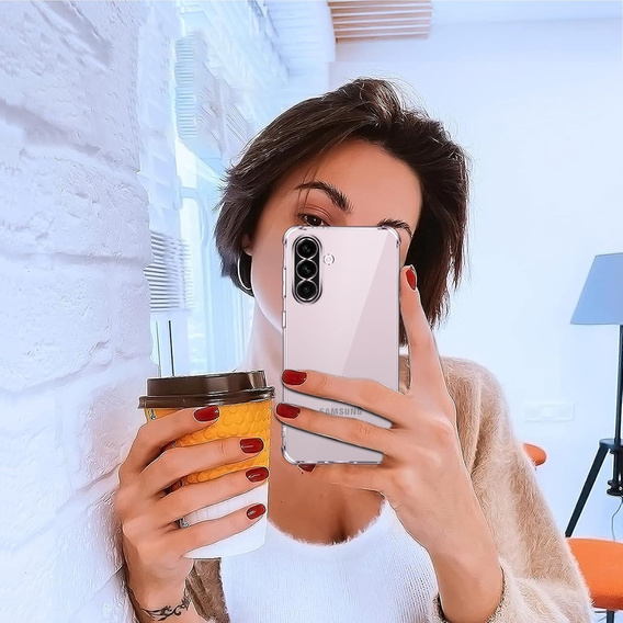 Pouzdro pro Samsung Galaxy A56, Erbord Dropproof, průhledné + sklo